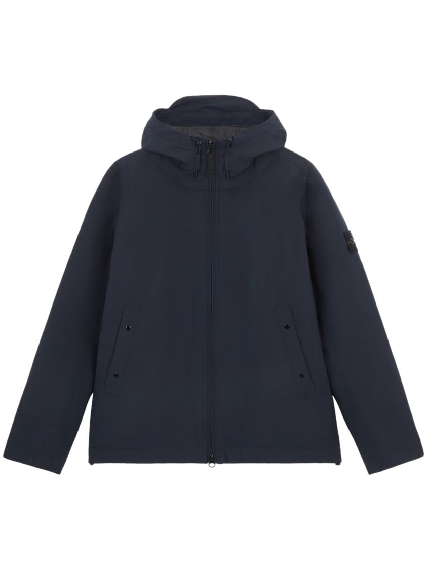 Stone Island Short Parka With Matte Finish