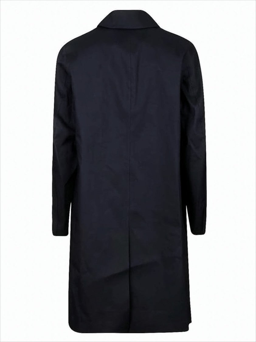 Mackintosh Blue Mackintosh Jacket With Concealed Placket