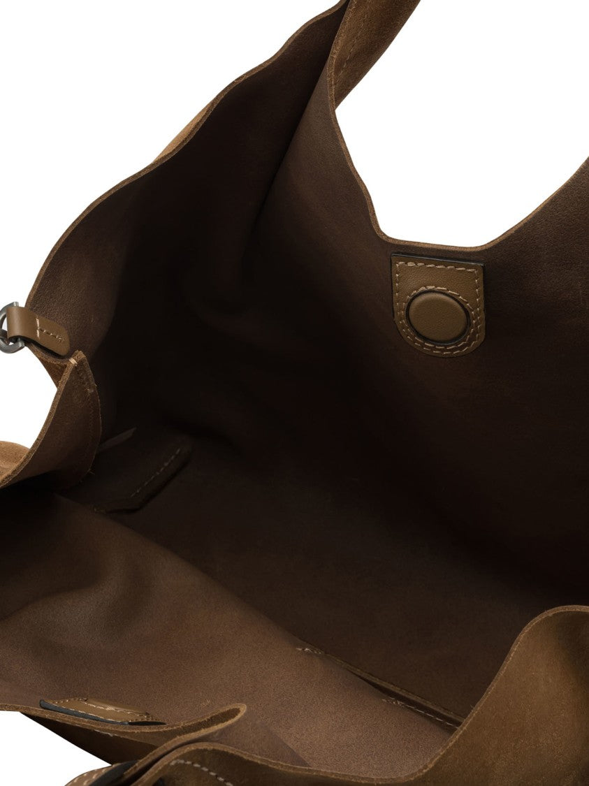 Gianni Chiarini Soft Suede Leather Shoulder Bag