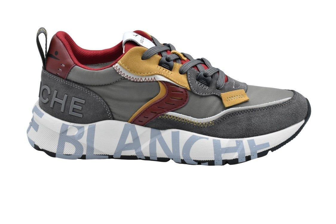 Voile Blanche Textured Upper And Chunky Sole Sneakers