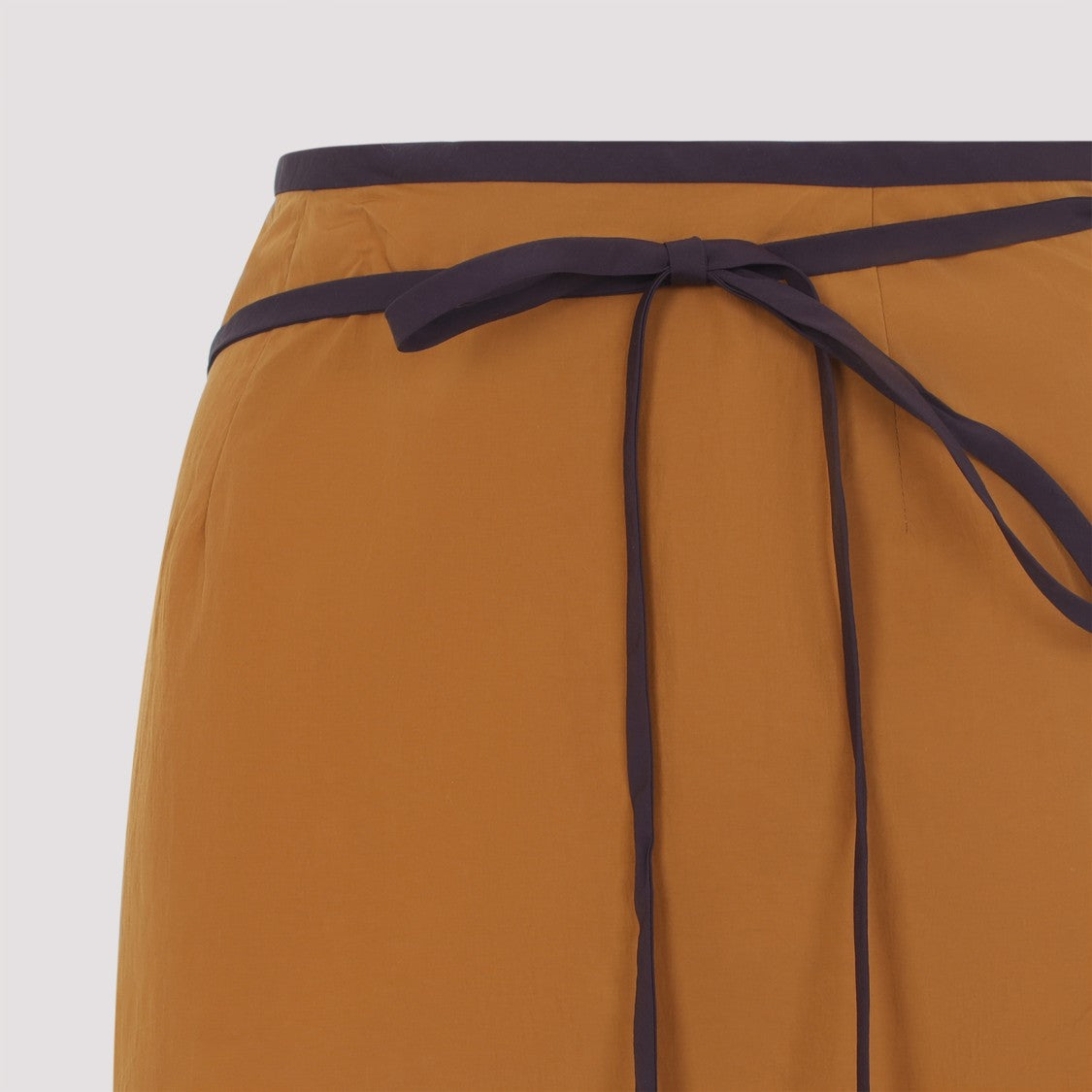 Saint Laurent Two-Tone Midi Skirt With Wrap Style