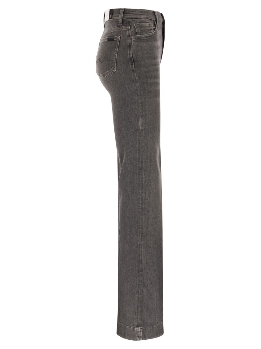 7 For All Mankind High-Waist Flared Jeans With Classic Five-Pocket Design