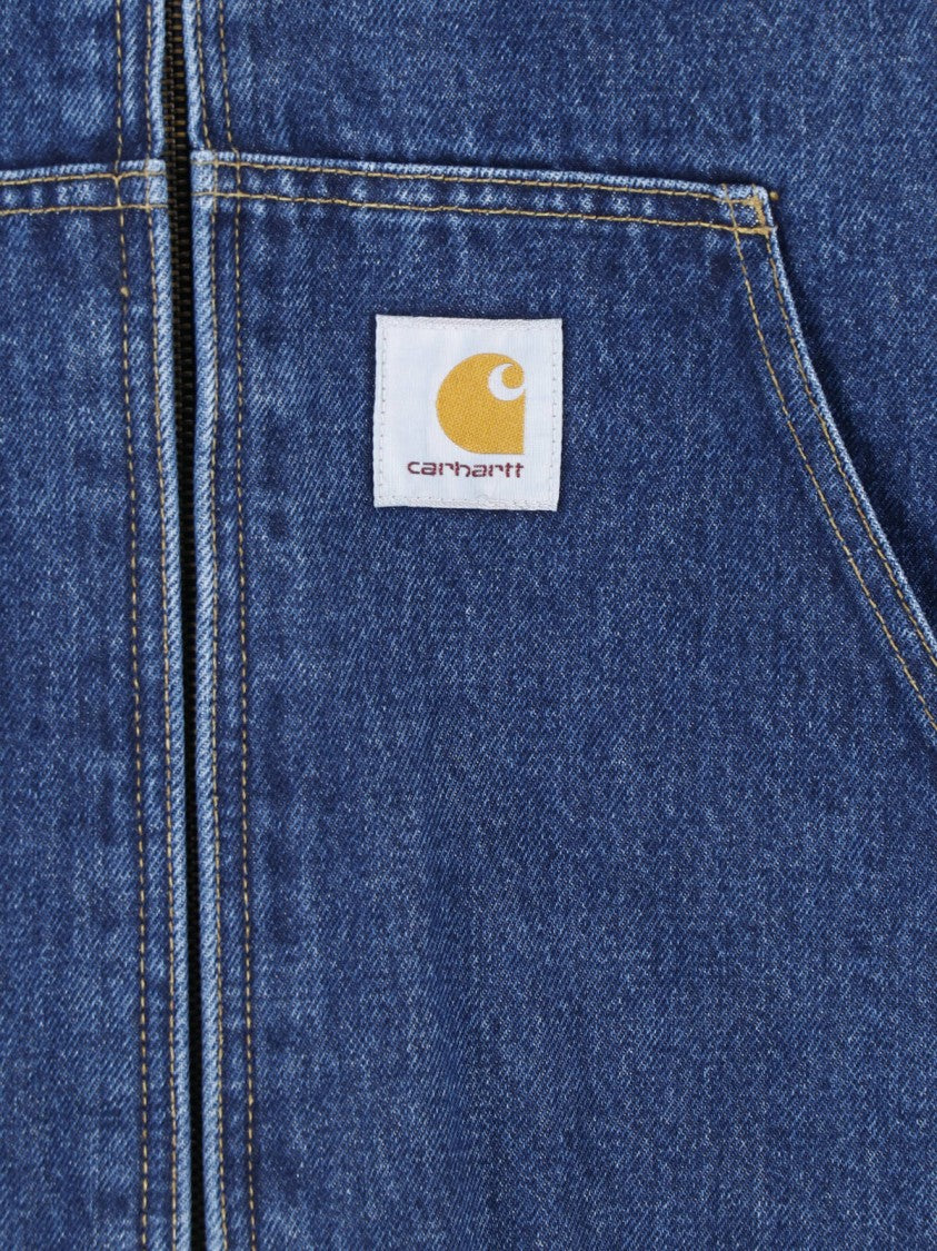 Carhartt Wip Blue Og Active Cotton Denim Hooded Jacket