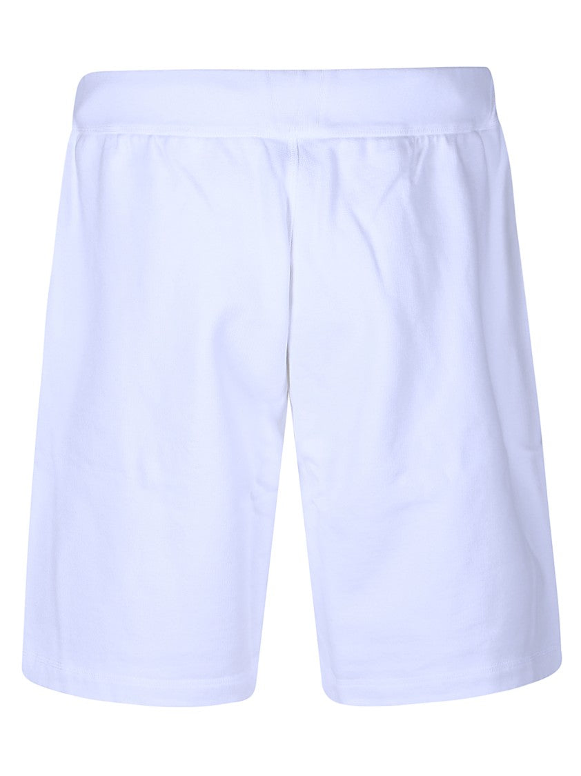 Dsquared2 White Cotton Logo Shorts