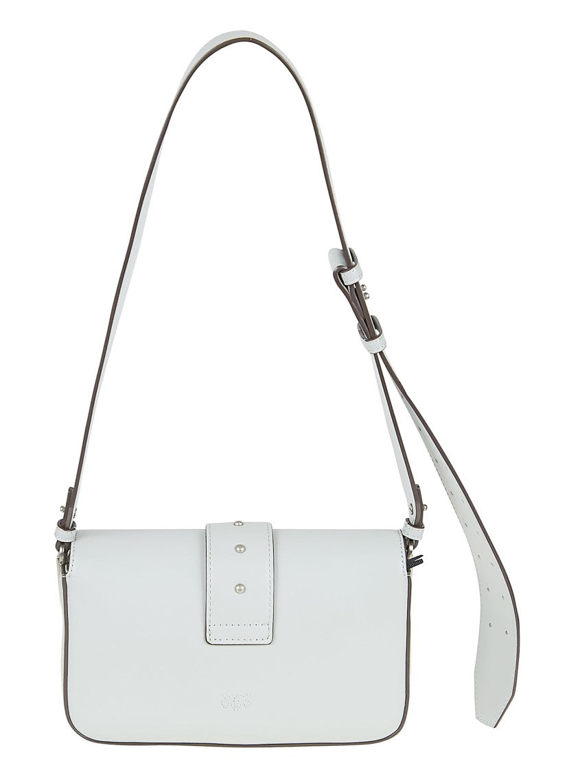 Pinko Leather Slouchy Shoulder Bag With Adjustable Straps