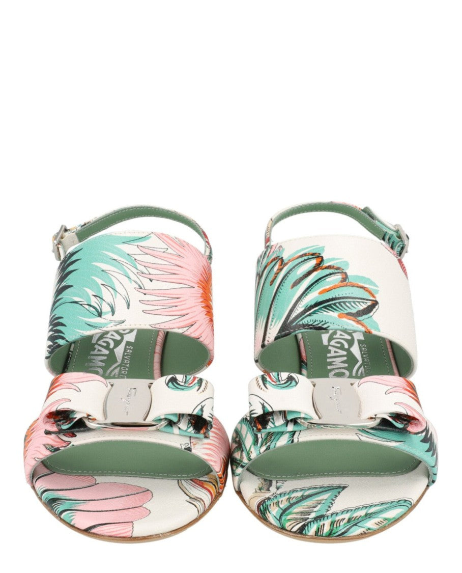 Ferragamo Giulia Leather Sandals - Narrow Width