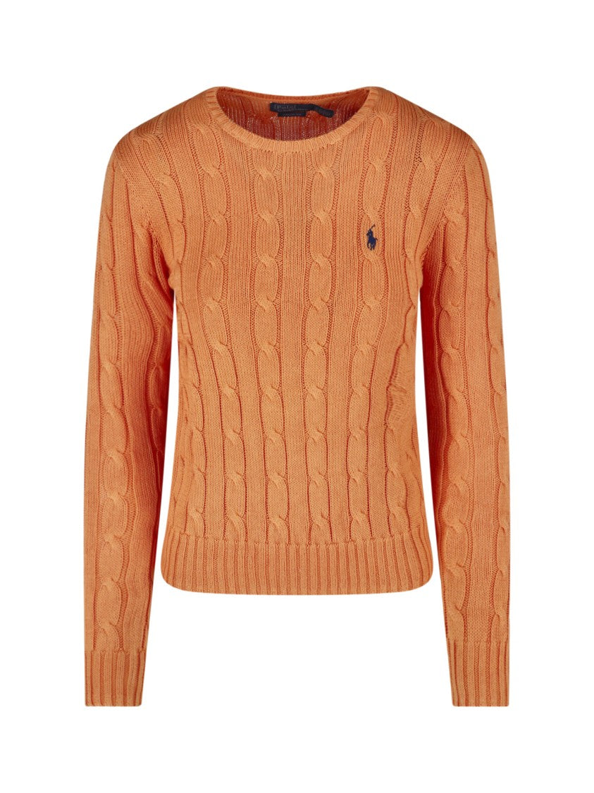 Polo Ralph Lauren Cable-Knit Sweater With Classic Crew Neckline