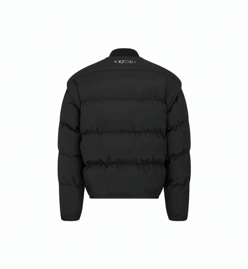Christian Dior Quilted Black Puffer Detachable Vest Jacket