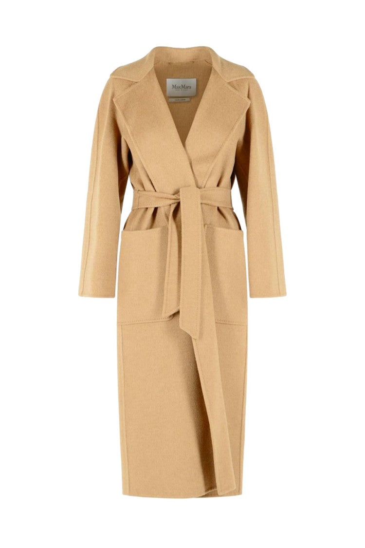 Max Mara Camel Mxmready Belted Wrap Camel Coat
