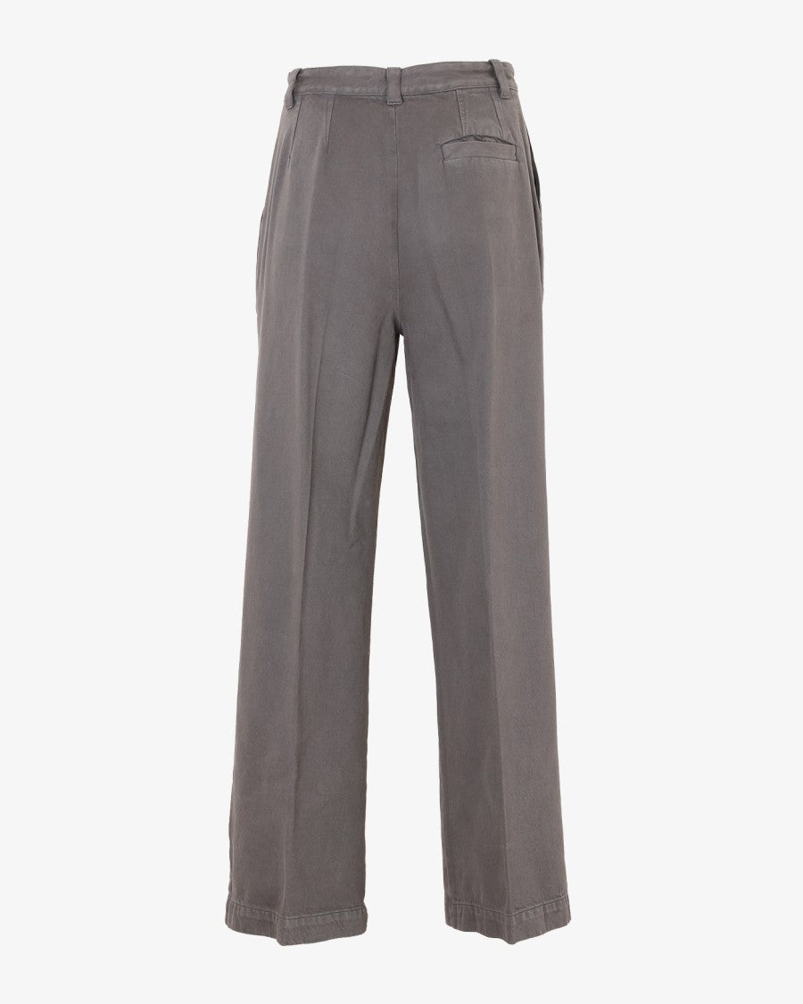 A.P.C. High-Rise Wide-Leg Trousers With Permanent Creases