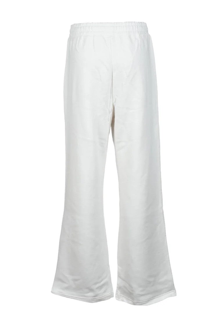 Diesel Wide Leg Sweatpants With Elastic Waistband And Zippered Pockets