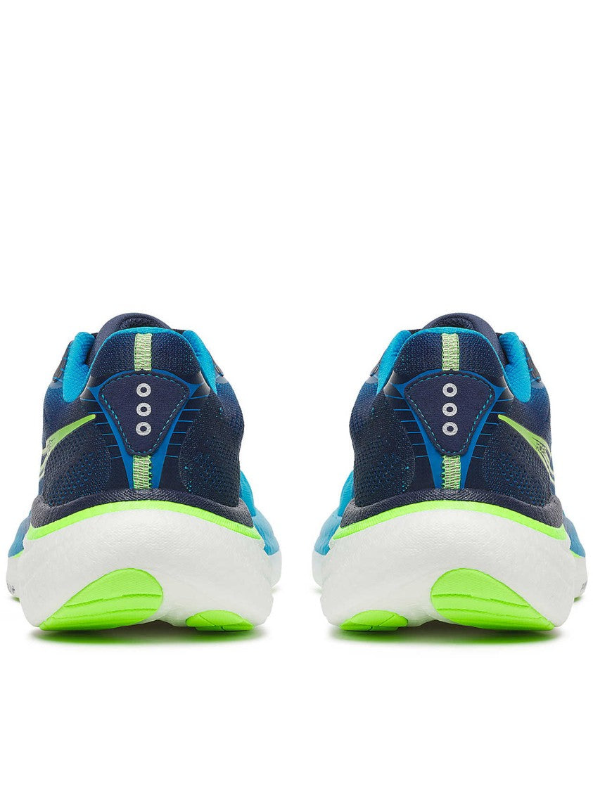Saucony Vibrant Blue Ride 19 Mesh Running Sneakers