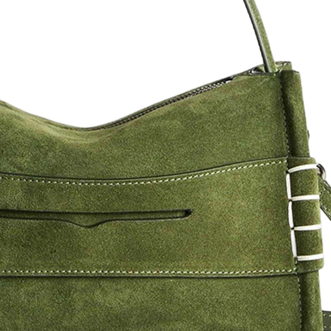 J. W. Anderson Structured Suede Bag With Top Handle And Adjustable Strap