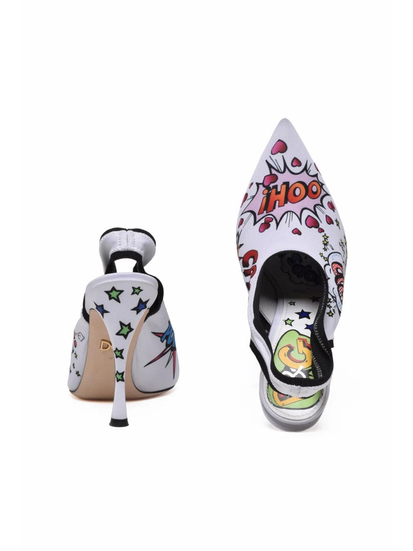 Dolce & Gabbana Multicolor Chanel-Style Pointed Toe Lycra Pumps