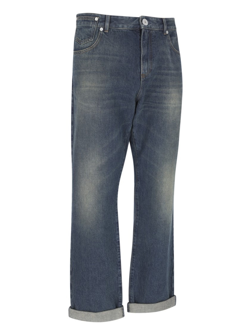 Balmain Straight Jeans – Blue