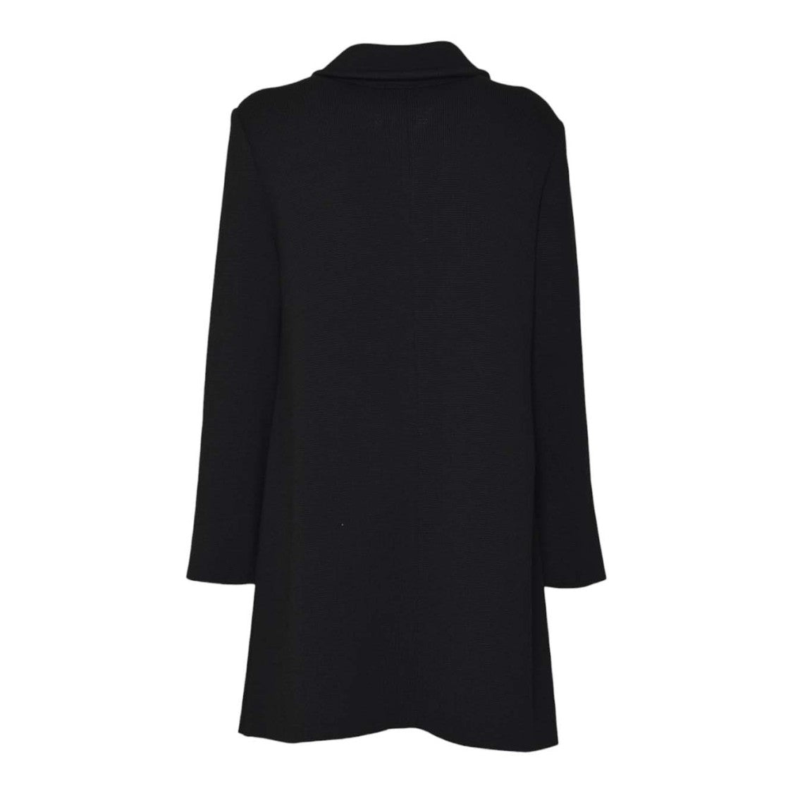 Charlott Tailored Blue Coat With Structured Collar And Distinctive Button Detail