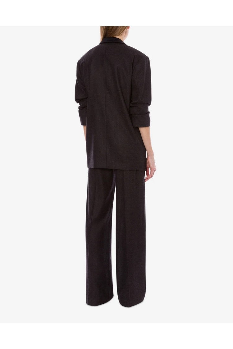 Alberta Ferretti Multicolor Wool-Blend Notch-Lapel Blazer