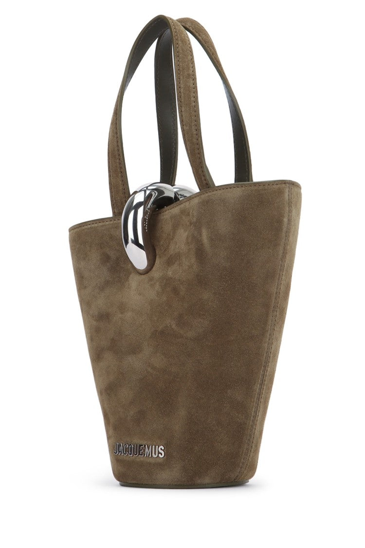 Jacquemus Trapezoidal Suede Tote Bag