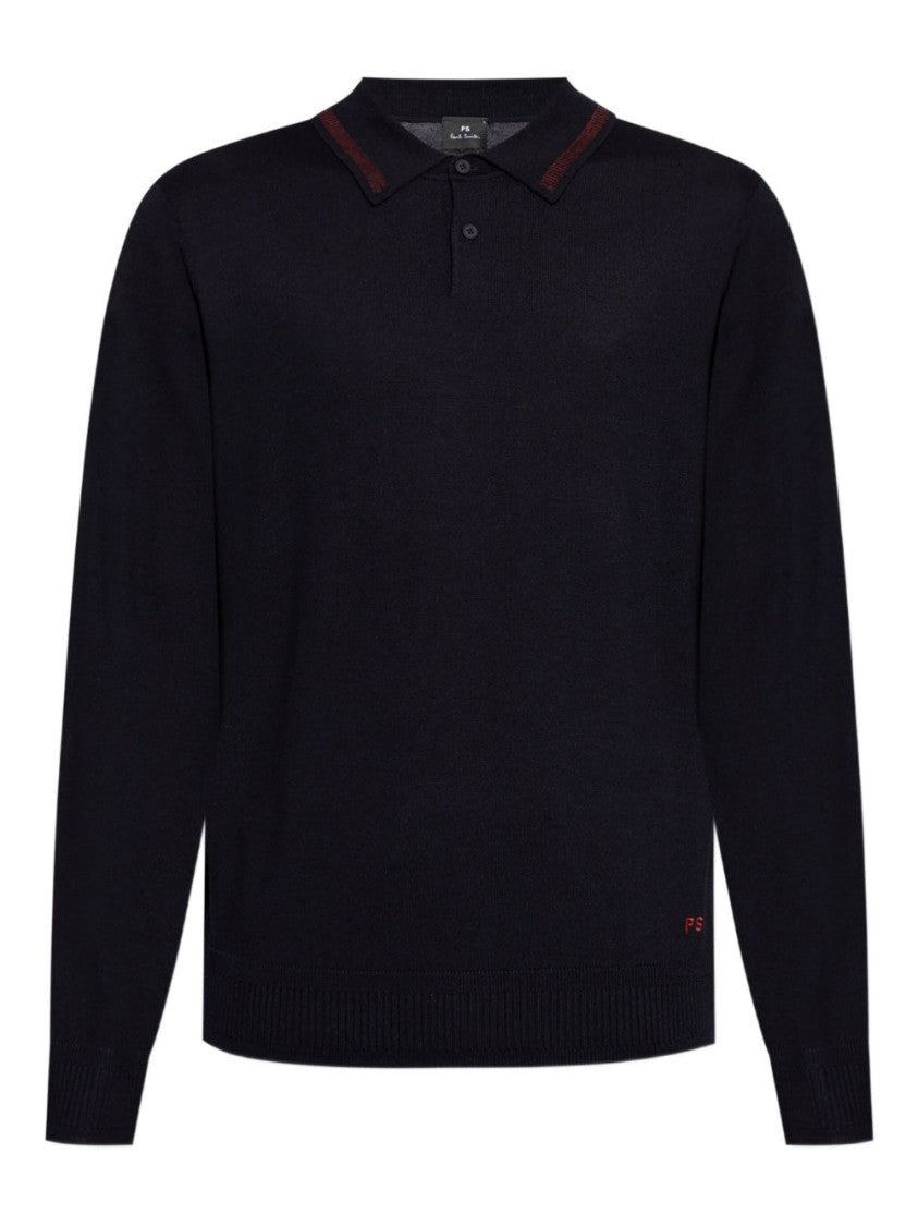 Paul Smith High Neck Polo With Zip