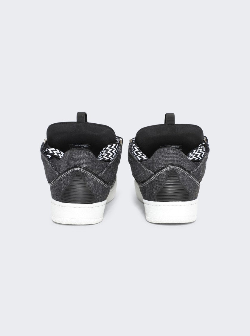 Lanvin Denim Curb Sneakers Black