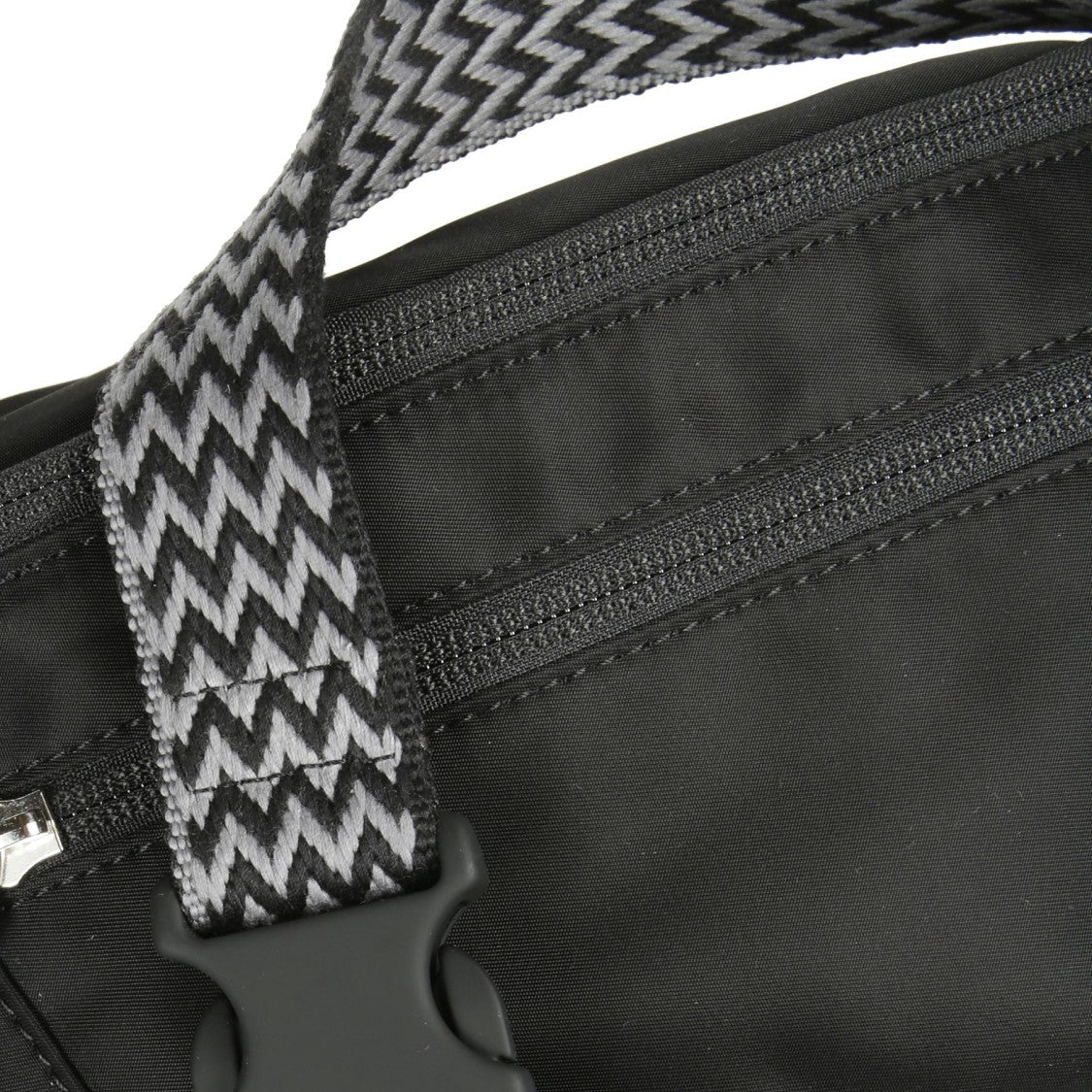 Lanvin Compact Curb Waist Bag With Zigzag Strap