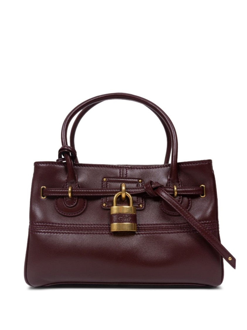 Chloé Rectangular Lambskin Gold Hardware Handbag
