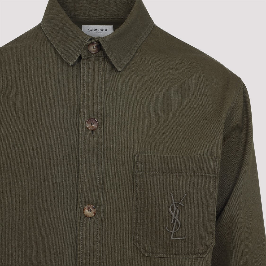Saint Laurent Cotton-Linen Blend Shirt