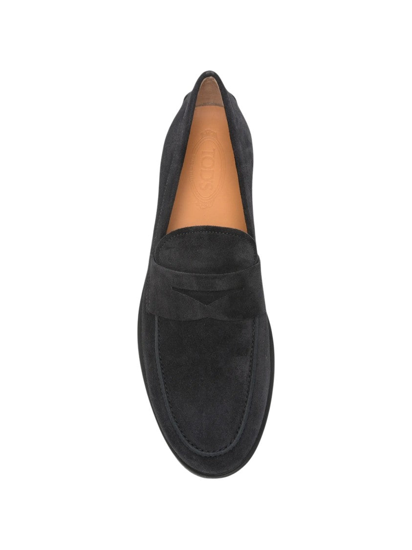 Tod's Suede Penny Loafers