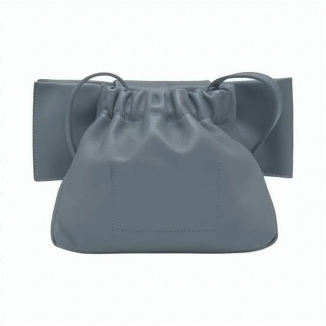 Jil Sander Structured Lambskin Leather Shoulder Bag