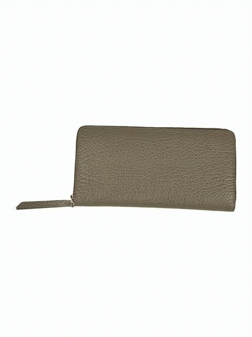 Maison Margiela Textured Calfskin Leather Zip-Around Wallet