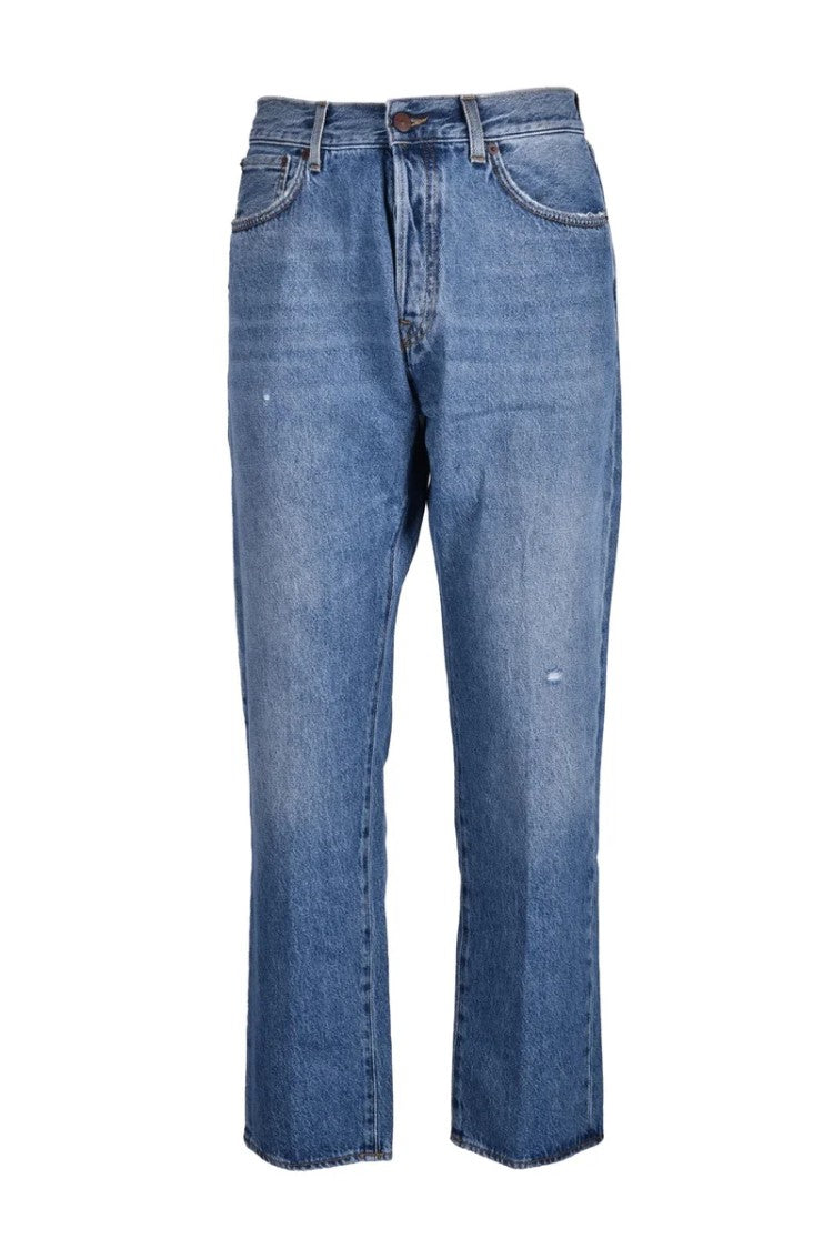 (+) People Mid-Rise Straight-Leg Jeans Crafted
