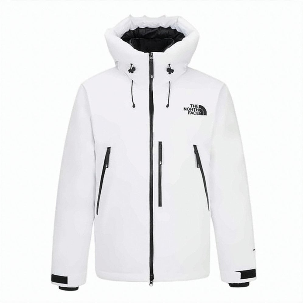 Oamc High-Collar White Short Padded Jacket
