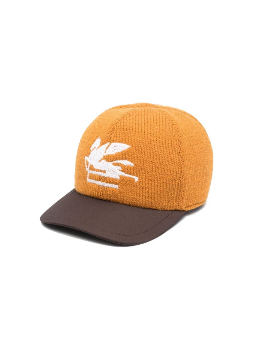 Etro Pegaso Logo Wool Baseball Cap