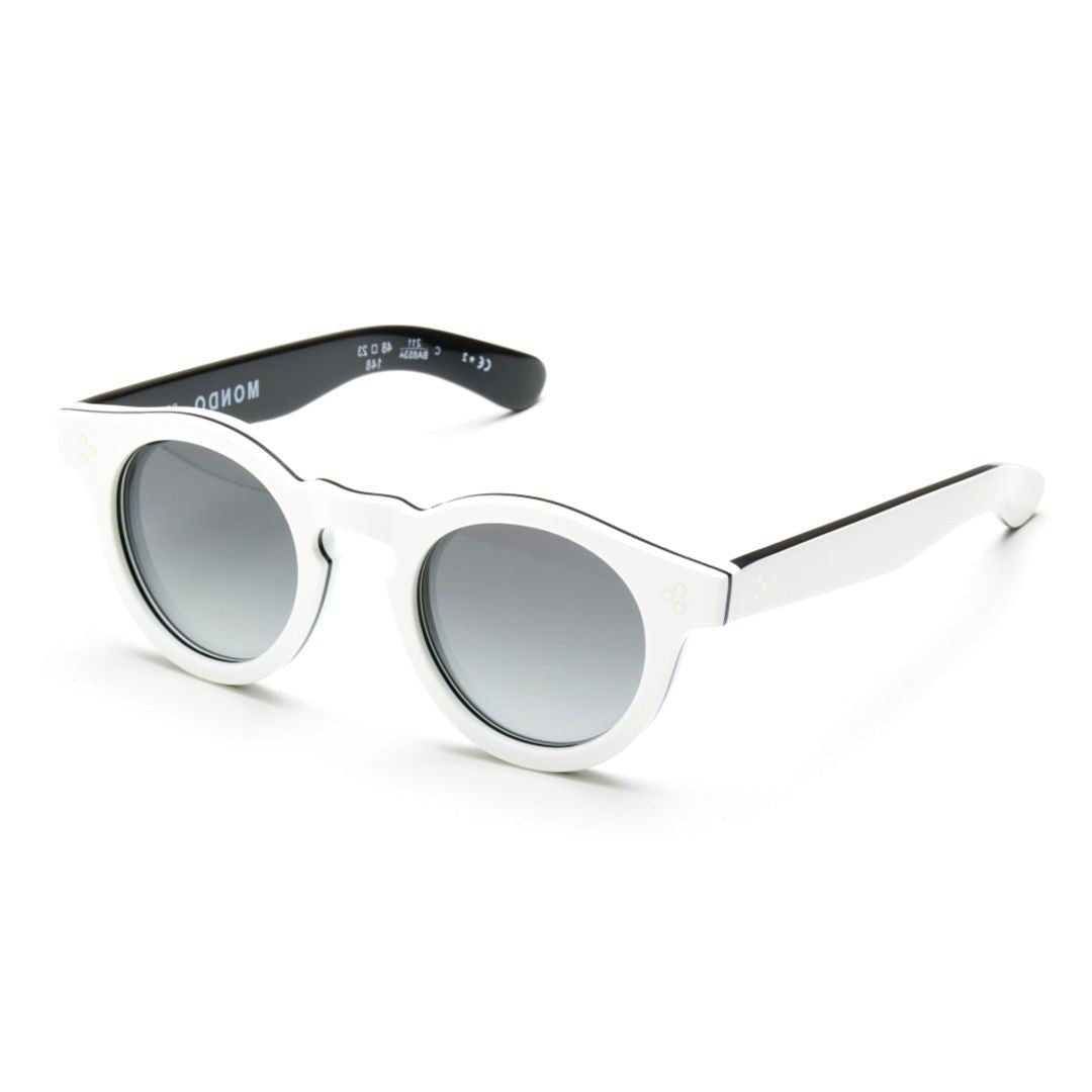 Kador Mondo Bold Round Frame Sunglasses With Gradient Lenses