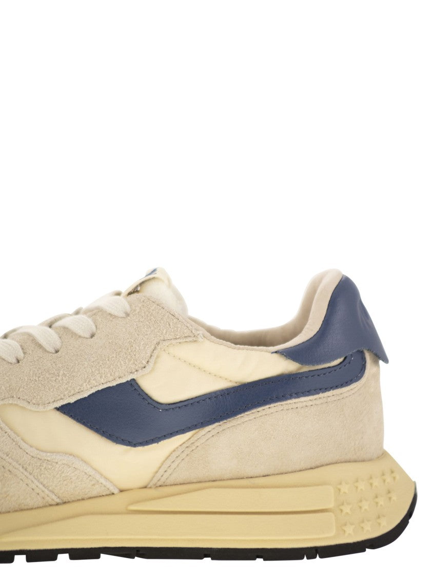 Autry Reelwind - Suede And Technical Textile Trainer