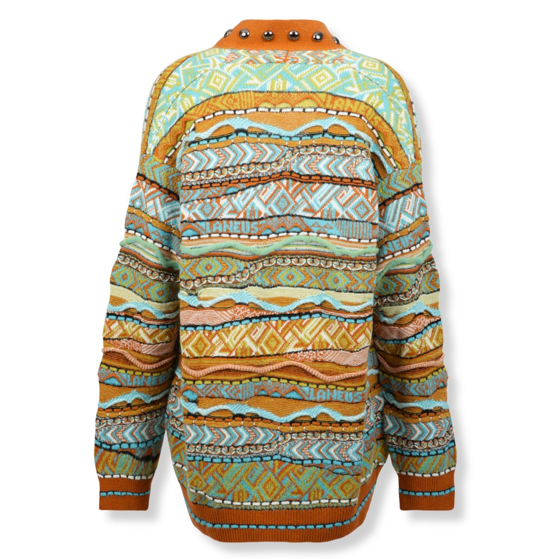 Laneus Button-Down Knitted Cardigan With Classic Design