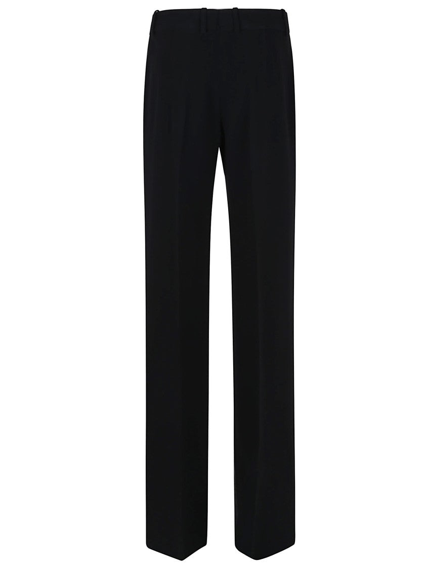 Ermanno Scervino Tailored Black Crepe Trousers