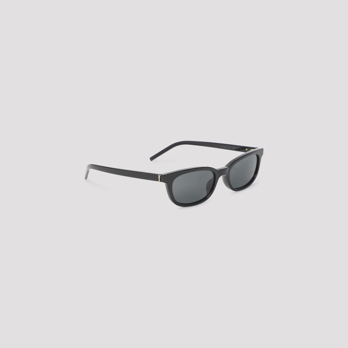 Saint Laurent Rectangular Frame Sunglasses With Glossy Finish