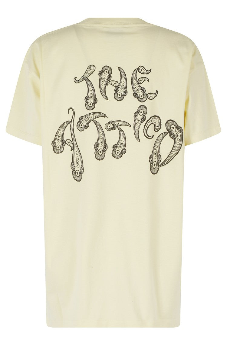 The Attico Yellow Bandana Graphic-Printed Cotton T-Shirt