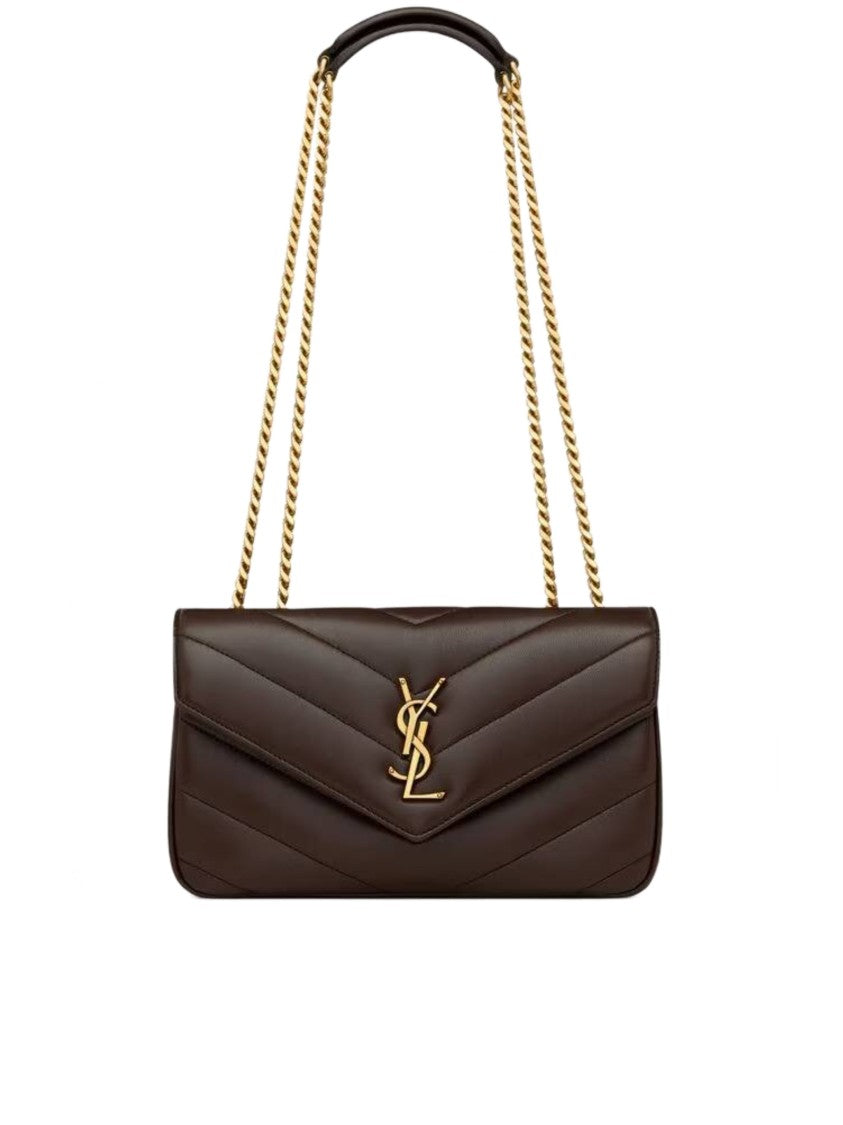 Saint Laurent Loulou S Quilted Chevron Leather Shoulder Bag