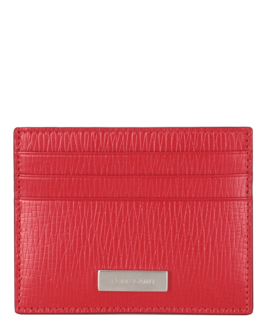 Ferragamo New Revival Leather Card Case