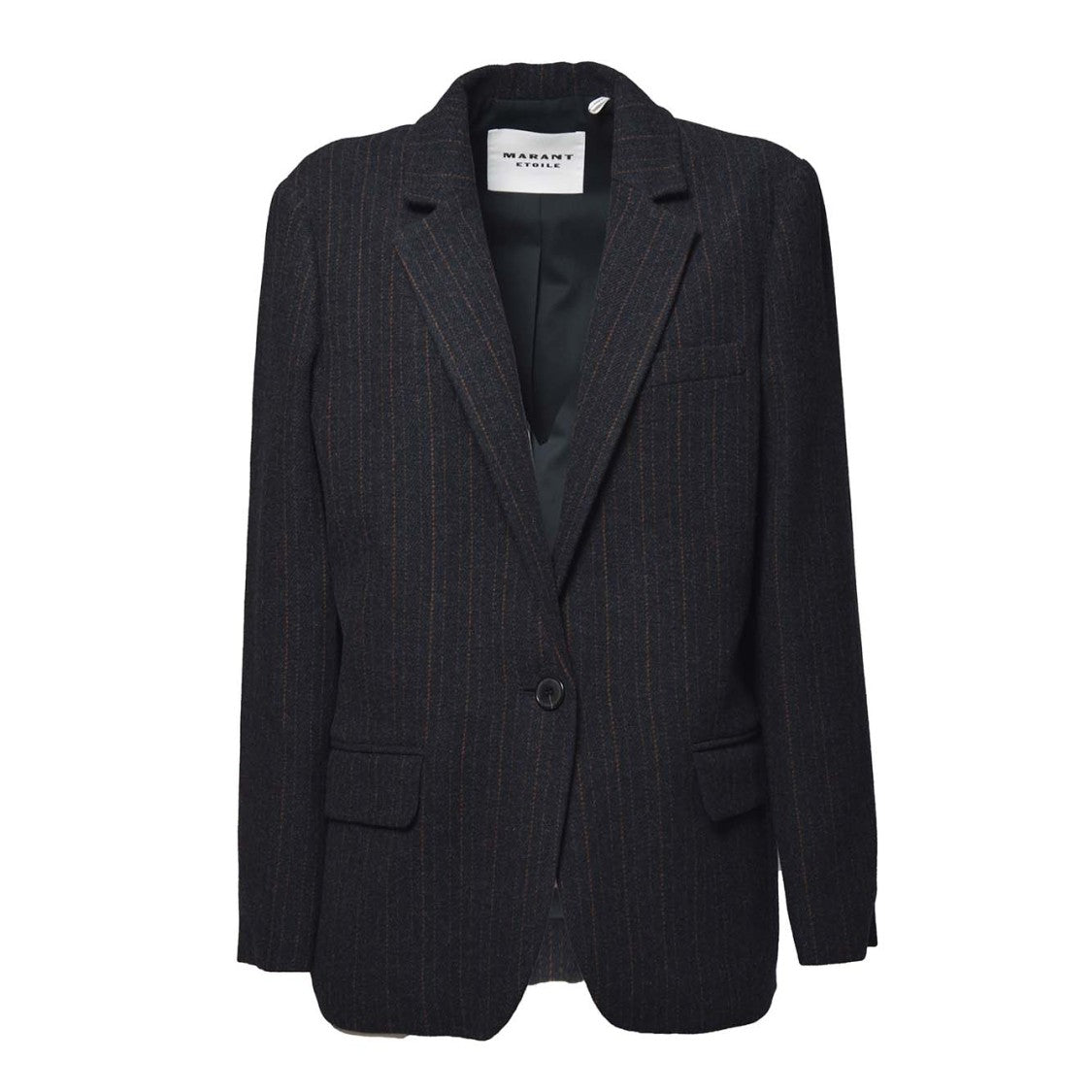 Isabel Marant Étoile Navy Striped Wool Charlyne Jacket