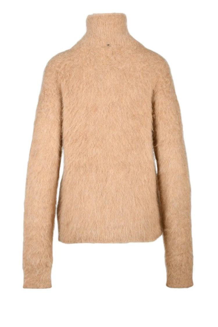 Sportmax Elgar High Neck Sweater - Beige