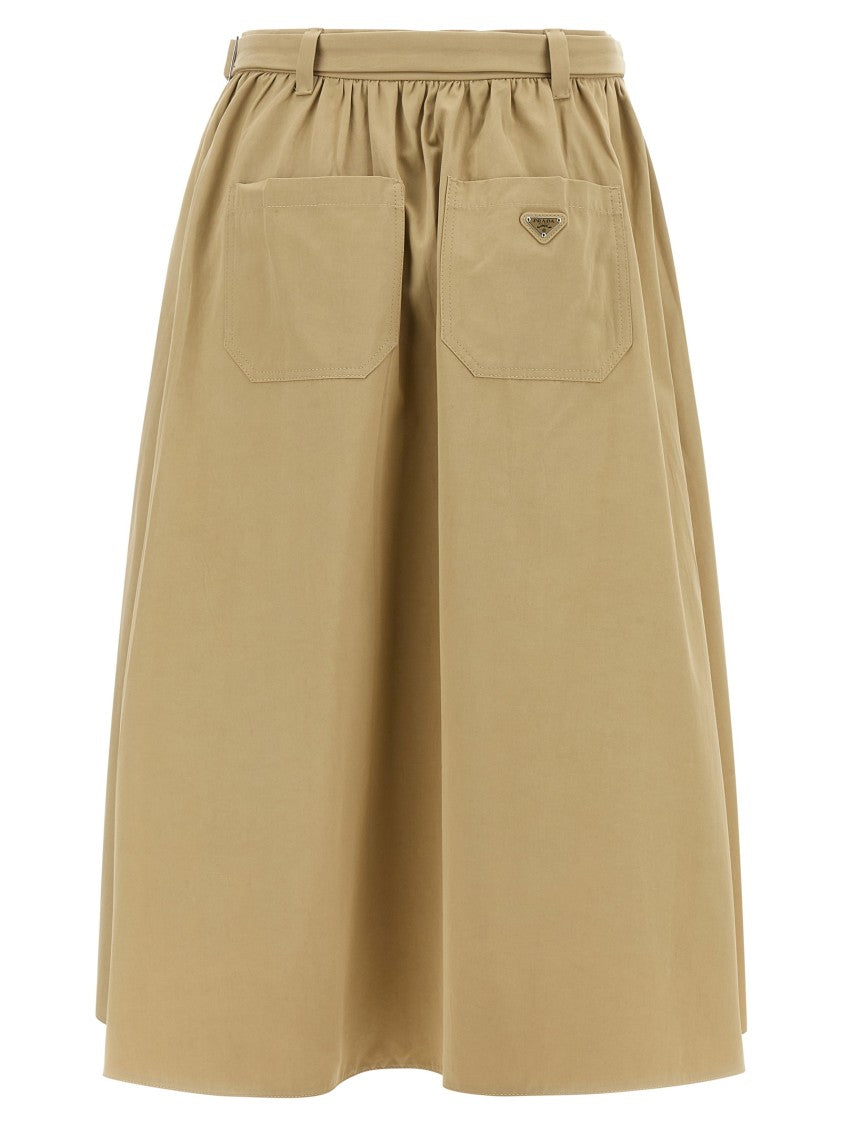Prada Panama Old Cotton Skirt