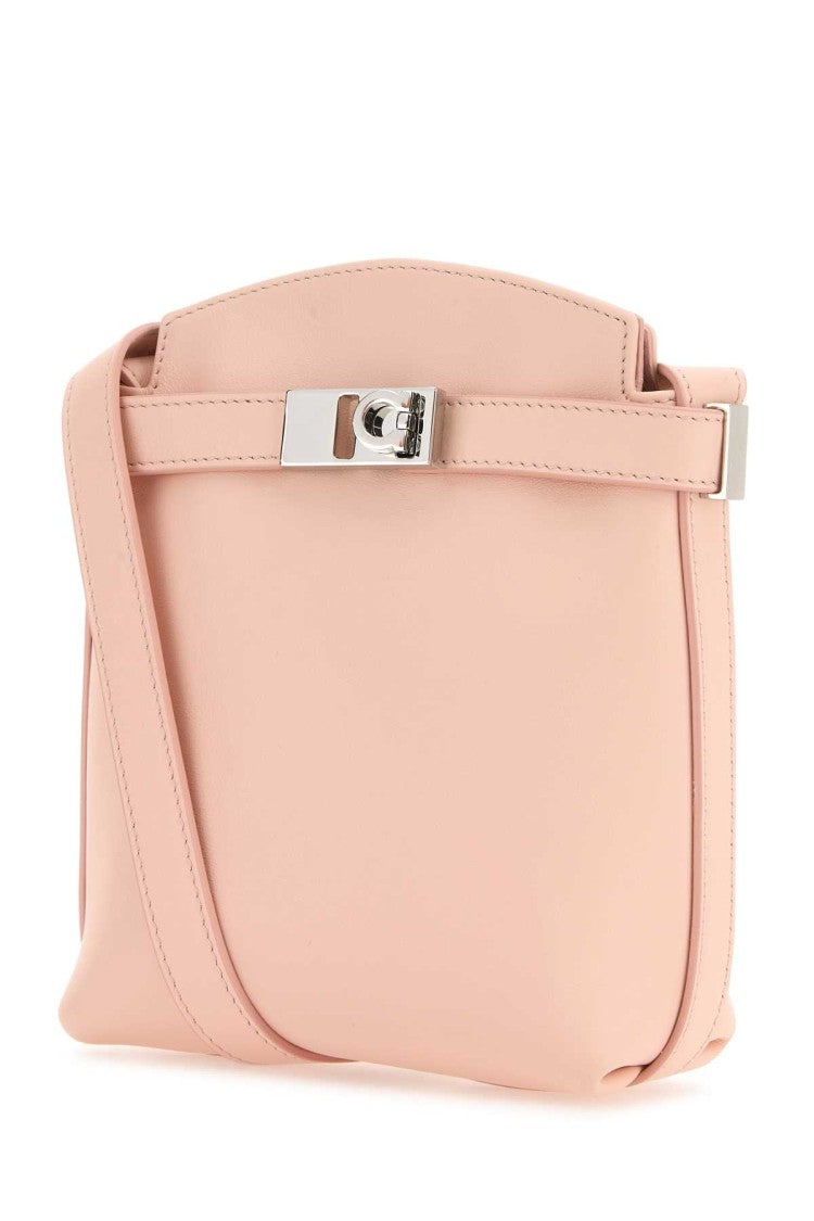 Salvatore Ferragamo Pastel Pink Leather Gancini Phone Case