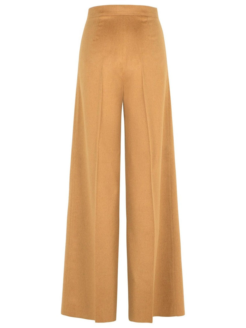 Max Mara 'Ori' Camel Cotton Blend Jersey Pants