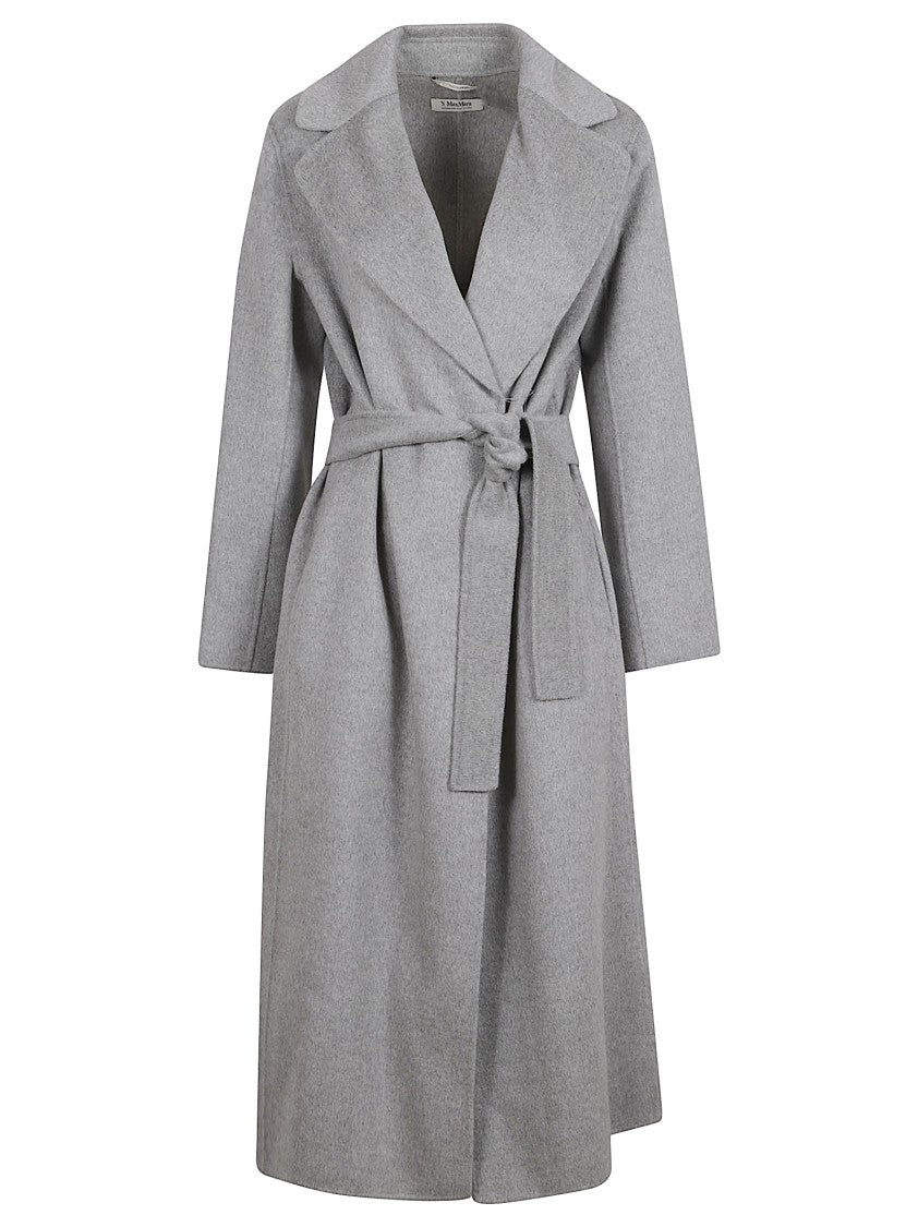 Max Mara Classic Wrap Coat In Soft Wool