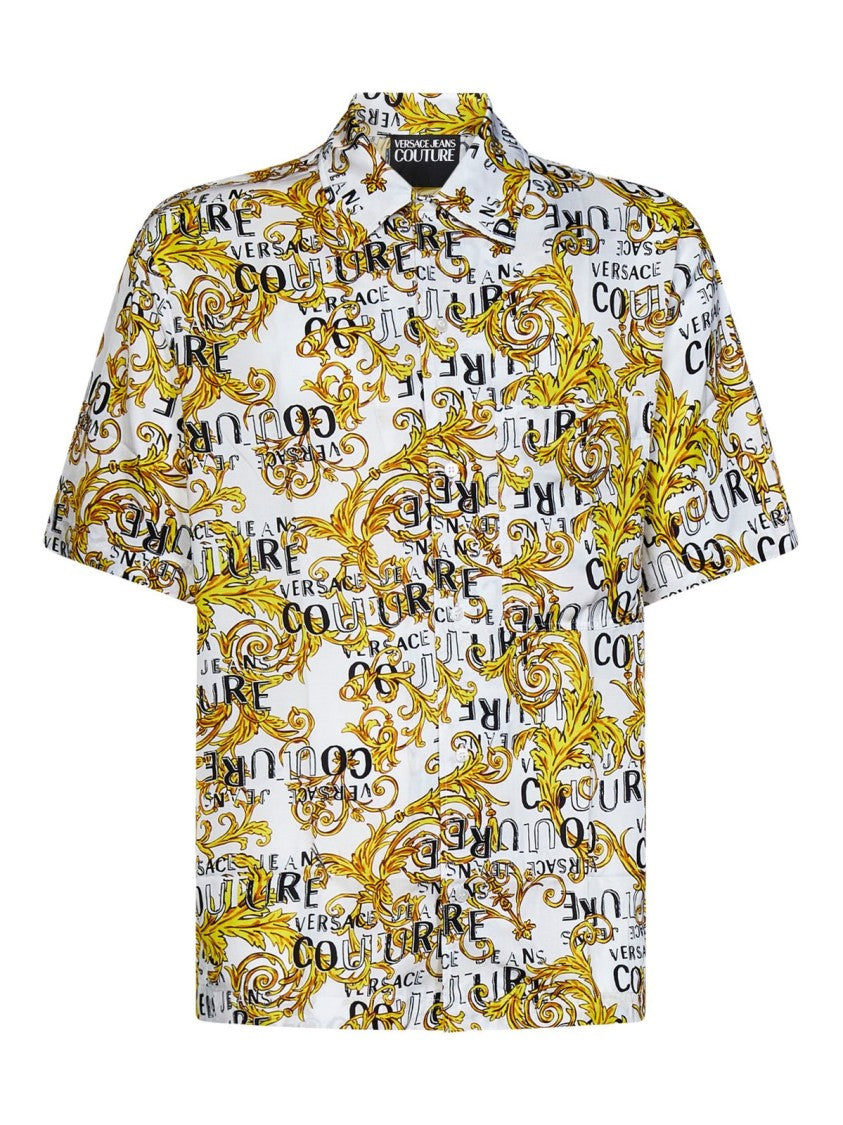 Versace Jeans Couture Print Logo Baroque Shirts