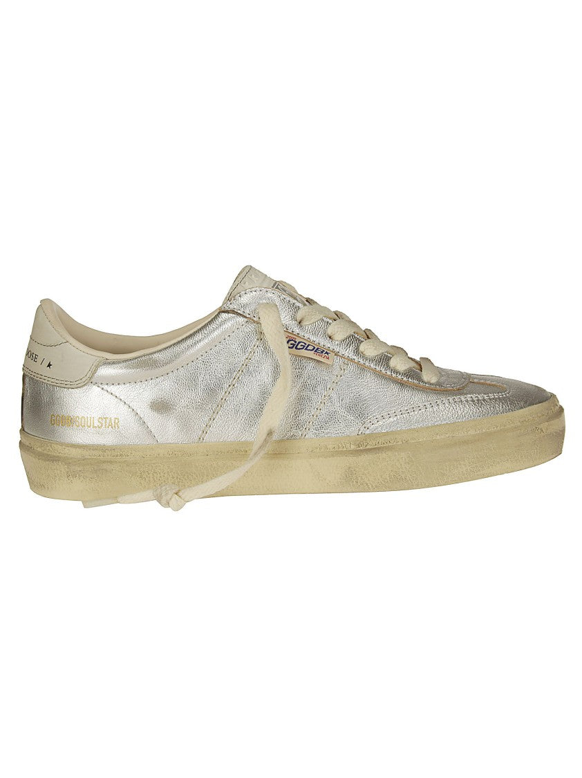 Golden Goose Silver Tonda Tip Sneakers