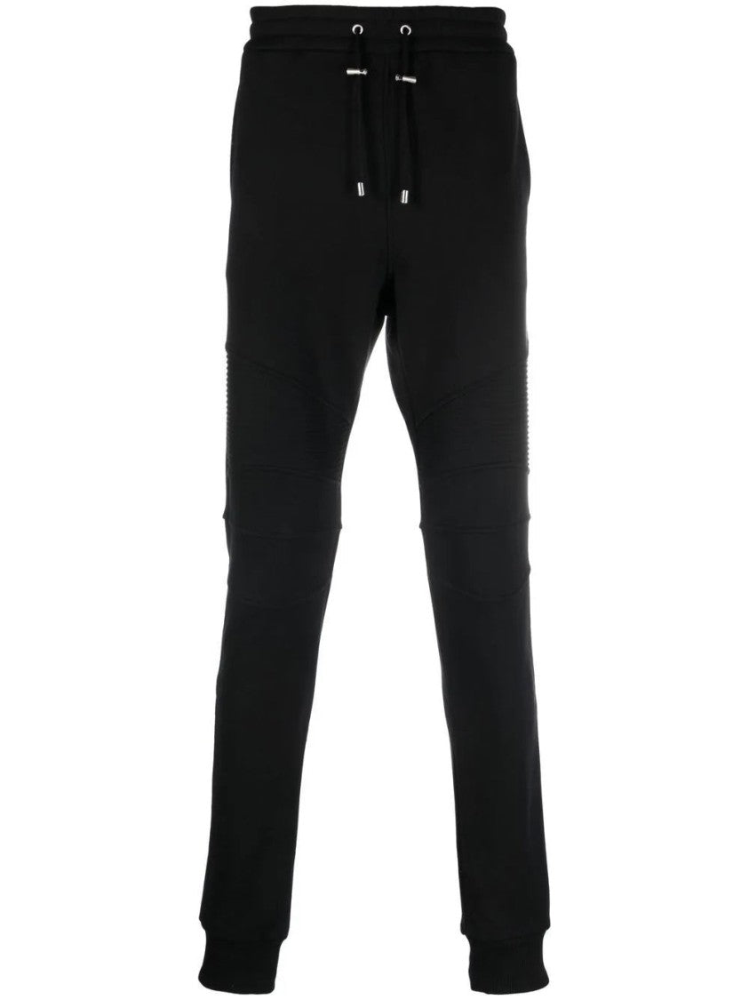Balmain Flock Sweatpants With Ribbed Detailing